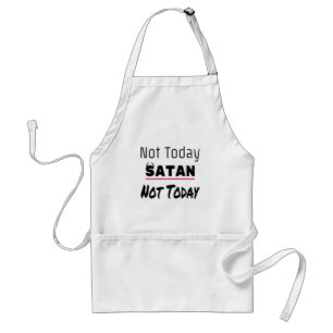 Vandaag niet Satan Funny Sarcastic Standaard Schort