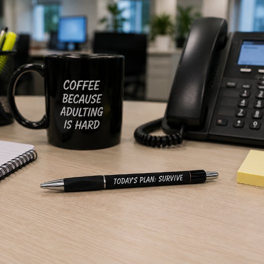 Vandaag Plan: Overleven | Grappige Humor Leuke Pre Pen