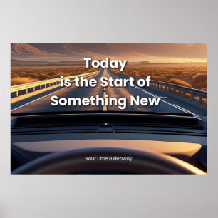 "Vandaag"Positieve citaten "Wanddecoratie & Poster