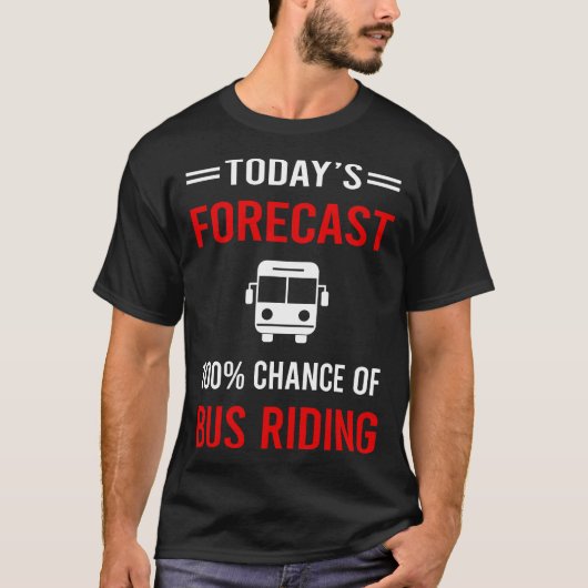 Vandaag prognose busrijden t-shirt (Voorkant)