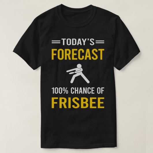 Vandaag prognose Frisbee T-shirt (Design voorkant)