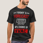 Vandaag prognose HVAC T-shirt (Voorkant)
