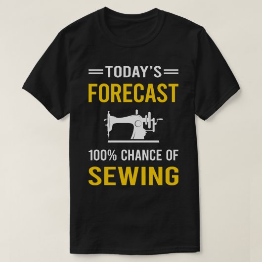 Vandaag prognose naaien t-shirt (Design voorkant)
