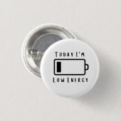 Vandaag.... Rondbadge met laag energieverbruik 3 c Ronde Button 3,2 Cm (Voorkant /achterkant)