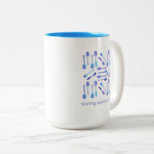 Vandaag spaart u Spoons! Tweekleurige Koffiemok (Voorkant rechts)