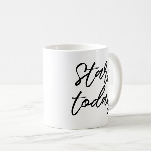 Vandaag starten koffiemok (Voorkant rechts)