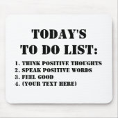 Vandaag te doen: Muismat (Voorkant)