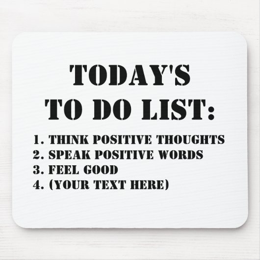 Vandaag te doen: Muismat (Voorkant)