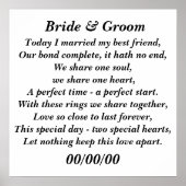 Vandaag trouwde ik met mijn beste vriend, pas het  poster (Voorkant)