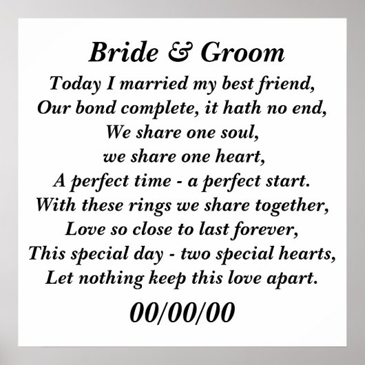 Vandaag trouwde ik met mijn beste vriend, pas het  poster (Voorkant)