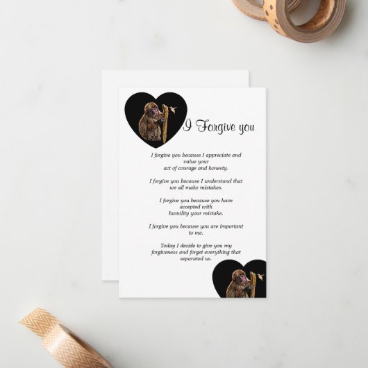 vandaag vergeef ik u een briefkaart (Voorkant / Achterkant in situ)