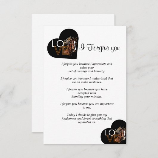 vandaag vergeef ik u notitiekaartje (Voorkant / Achterkant)