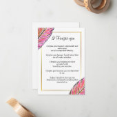 vandaag vergeef ik u notitiekaartje (Voorkant / Achterkant in situ)