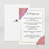 vandaag vergeef ik u notitiekaartje (Voorkant / Achterkant)