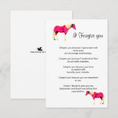 vandaag vergeef ik u notitiekaartje (Voorkant / Achterkant)