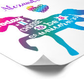 Vandaag verkies ik om een eenhoorn te worden poster (Hoek)