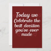 Vandaag vieren we feest, grappigheid, Valentijnsda Feestdagenkaart (Voorkant)