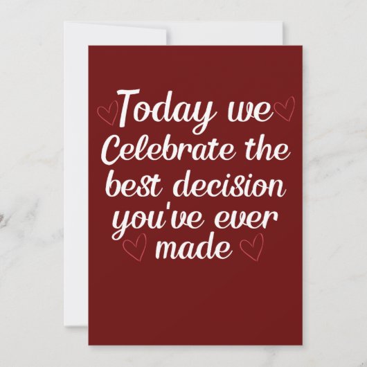 Vandaag vieren we feest, grappigheid, Valentijnsda Feestdagenkaart (Voorkant)