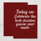 Vandaag vieren we feest, grappigheid, Valentijnsda Feestdagenkaart (Voorkant / Achterkant)