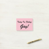 Vandaag voel ik me benieuwd post-it® notes (Op bureau)