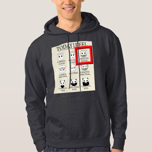 Vandaag voel ik me chaotisch goed hoodie (Voorkant)