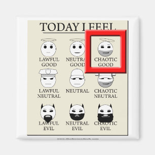 Vandaag voel ik me chaotisch goed magneet