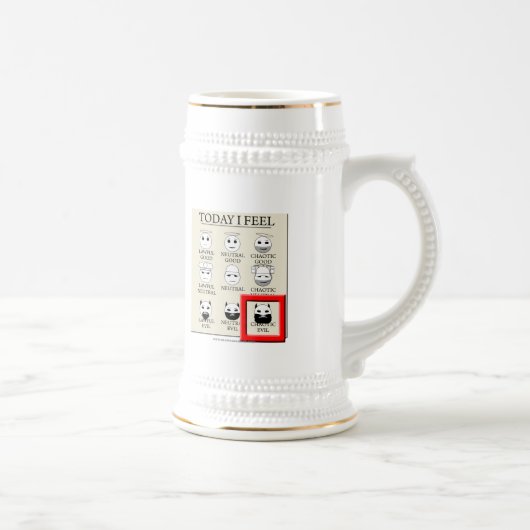 Vandaag voel ik me chaotisch kwaad bierpul (Rechts)