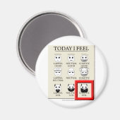 Vandaag voel ik me chaotisch kwaad magneet (Voorkant / Achterkant)