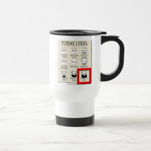 Vandaag voel ik me chaotisch kwaad reisbeker