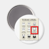 Vandaag voel ik me chaotisch neutraal magneet (Voorkant / Achterkant)