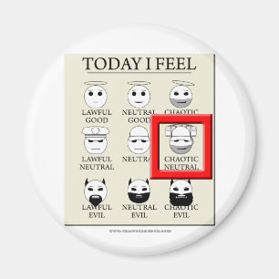 Vandaag voel ik me chaotisch neutraal magneet