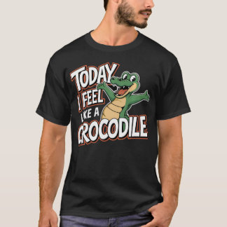 Vandaag Voel Ik Me Een Krokodil Kindertjes T-shirt