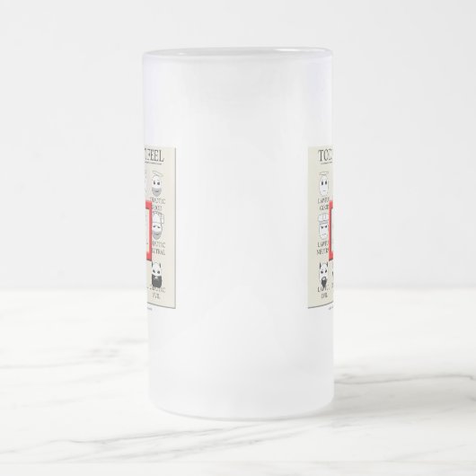 Vandaag voel ik me neutraal matglas bierpul (Center)