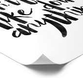 Vandaag voel ik me niet alsof ik iets doe poster (Hoek)