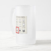 Vandaag voel ik me rechtmatig kwaad matglas bierpul (Voorkant links)