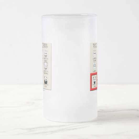 Vandaag voel ik me rechtmatig kwaad matglas bierpul (Center)