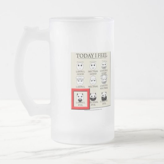 Vandaag voel ik me rechtmatig kwaad matglas bierpul (Links)