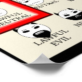 Vandaag voel ik me rechtmatig neutraal poster (Hoek)