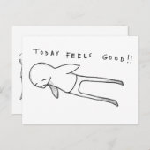 vandaag voelt het goed ! briefkaart (Voorkant / Achterkant)
