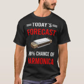 Vandaag voorspeld harmonica mondorgel t-shirt (Voorkant)