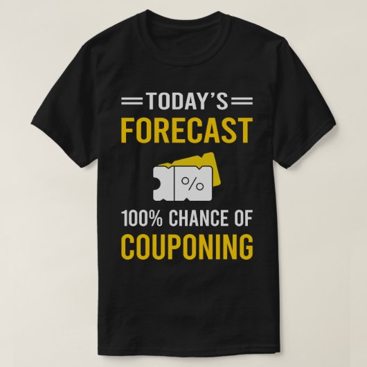 Vandaag voorspelde couponcoupons Coupons T-shirt (Design voorkant)