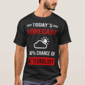 Vandaag voorspelde meteorologische meteoroloog t-shirt (Voorkant)