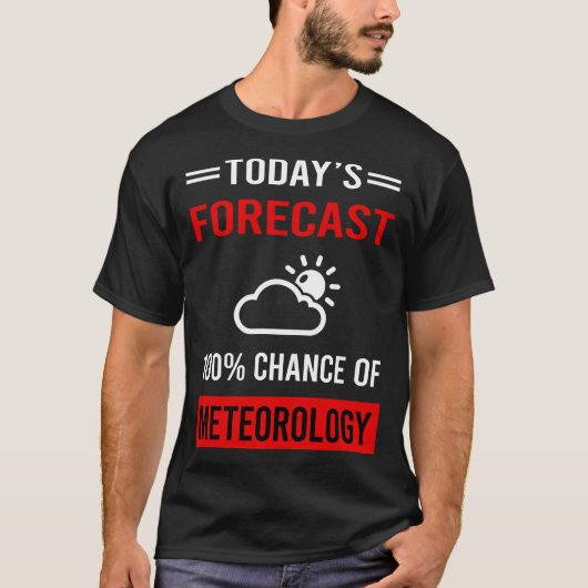 Vandaag voorspelde meteorologische meteoroloog t-shirt (Voorkant)