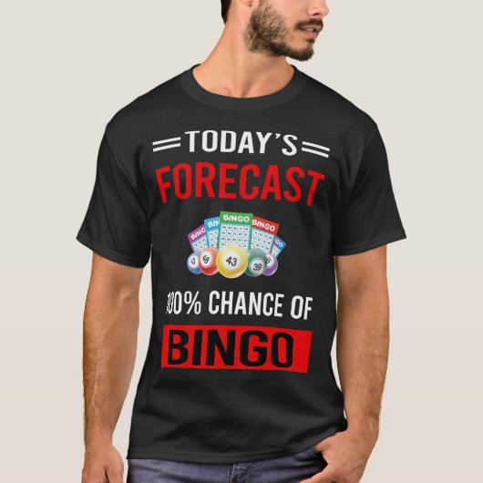 Vandaag Voorspelling Bingo T-shirt (Voorkant)