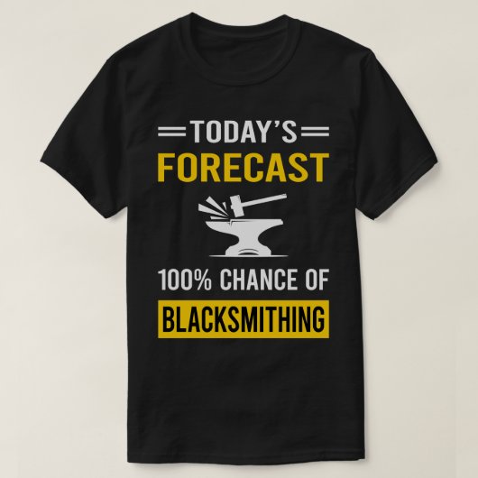 Vandaag voorspelling Blacksmith Blacksmith T-shirt (Design voorkant)