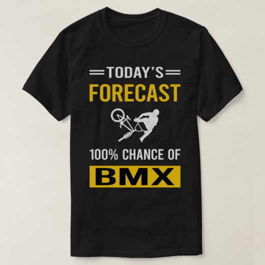 Vandaag Voorspelling BMX T-shirt (Design voorkant)