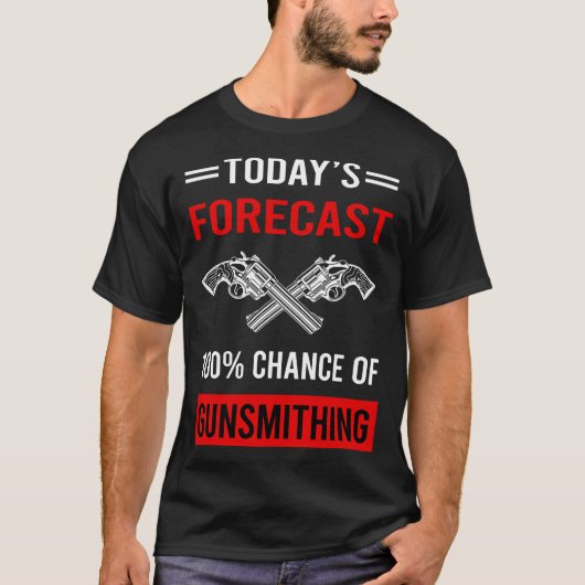 Vandaag voorspelling Gunsmith T-shirt (Voorkant)