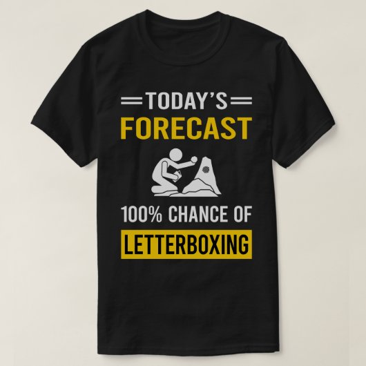 Vandaag Voorspelling Letterboxing T-shirt (Design voorkant)