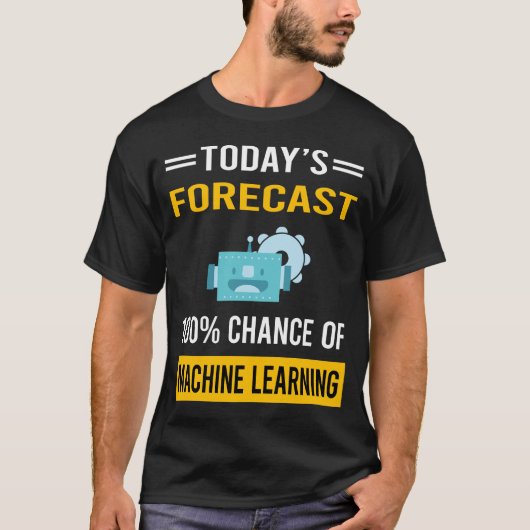 Vandaag Voorspelling Machine Learning T-shirt (Voorkant)