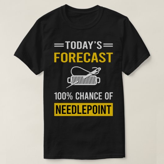 Vandaag voorspelt Canvas werk T-shirt (Design voorkant)